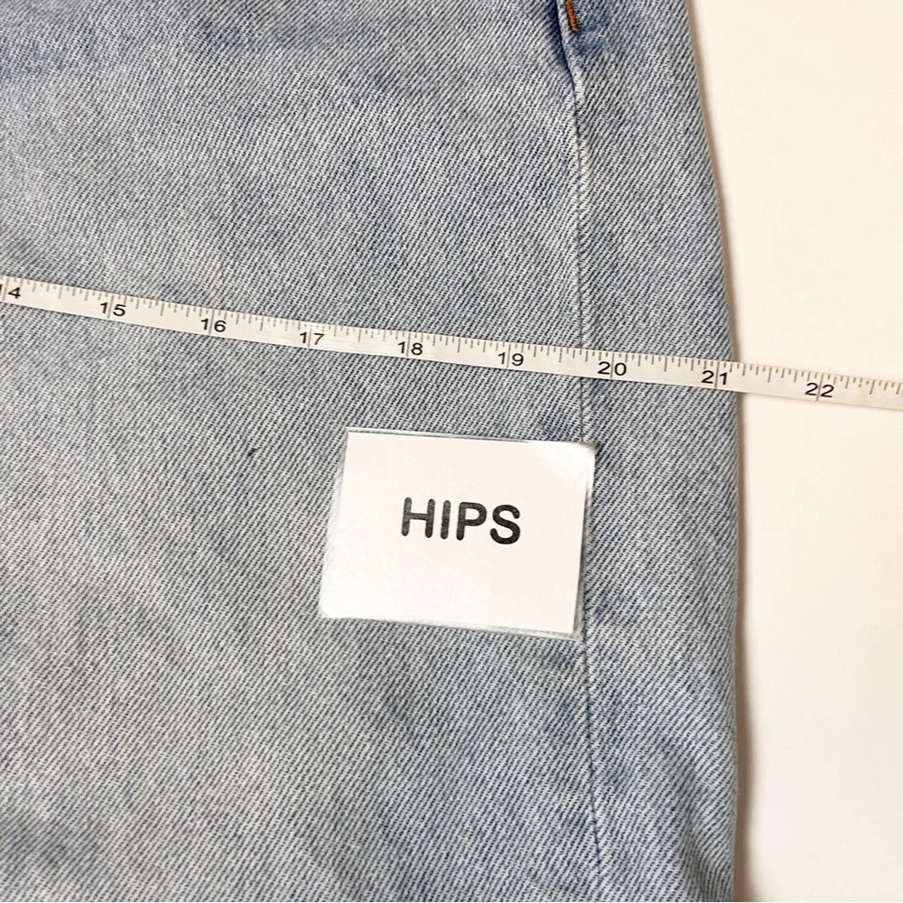 Madewell‎ Curvy Low-Slung Straight Jeans 26 light wash 100% cotton crossover